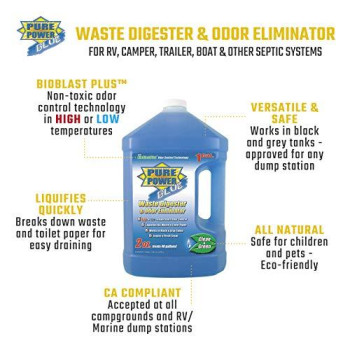 Valterra - V23128 Pure Power Blue Waste Digester and Odor Eliminator - 128-Ounce Bottle