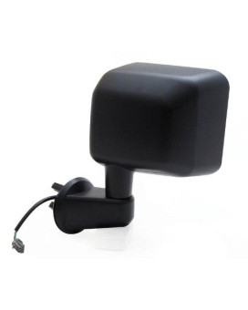 Fit System - 60186C Driver Side Mirror for Jeep Wrangler, Textured Black, Foldaway, Heated Power