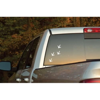 Mossy Oak Graphics Animal Decal, Easy to Install, No-fade, Cast Vinyl, White Tracks 13040