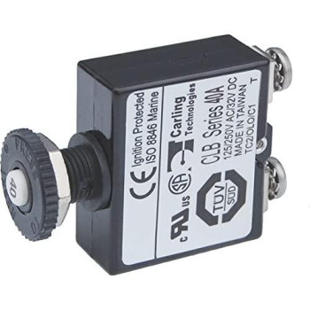 Blue Sea Systems Circuit Breaker Push BUT ST 40A, One Size