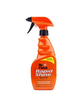 Nu Finish - E301656100 Rapid Shine Spray Polish with Extreme Water Beading, 15 oz.