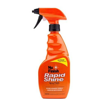 Nu Finish - E301656100 Rapid Shine Spray Polish with Extreme Water Beading, 15 oz.