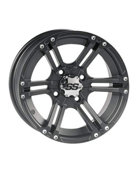 ITP SS ALLOY SS212 Matte Black Wheel with Machined Finish (12x7"/4x110mm)