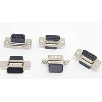 PC Accessories - Connectors Pro 50-PK DB9 Male D-Sub 9 Pins Crimp Type Connector, 50-Pack (No Pins)