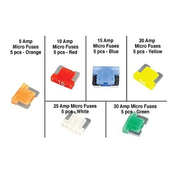 Performance Tool W5376 15-Piece Micro Fuse Assortment