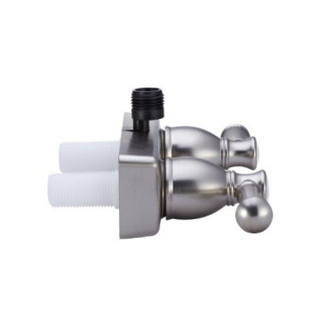 Dura Faucet DF-SA100L-SN RV Shower Faucet Valve Diverter with Hot/Cold Handles (Brushed Satin Nickel)