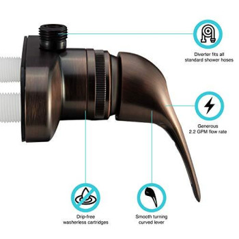 Dura Faucet DF-SA150-ORB RV Shower Faucet Valve Diverter (Oil Rubbed Bronze)