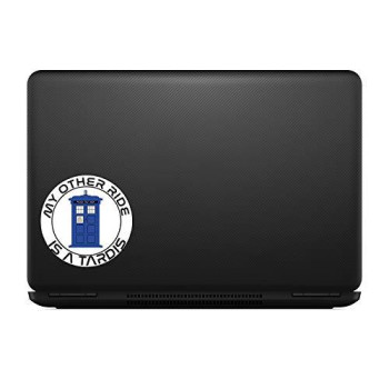 Bargain Max Decals - My Other Ride is a Tardis Circle - Sticker Decal Notebook Car Laptop 5" x 5" (Color)