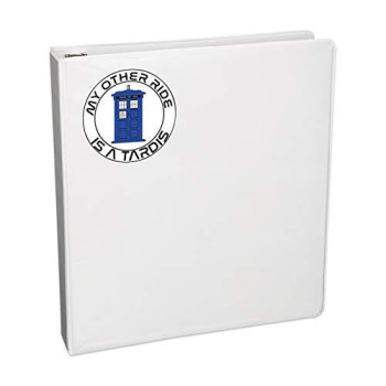 Bargain Max Decals - My Other Ride is a Tardis Circle - Sticker Decal Notebook Car Laptop 5" x 5" (Color)