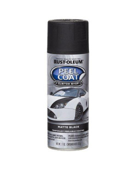 Rust-Oleum 276779 Automotive Peel Spray Coating, 11 Fl Oz (Pack of 1), Matte Black, 11 Ounce