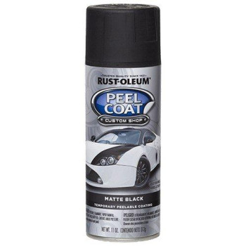 Rust-Oleum 276779 Automotive Peel Spray Coating, 11 Fl Oz (Pack of 1), Matte Black, 11 Ounce