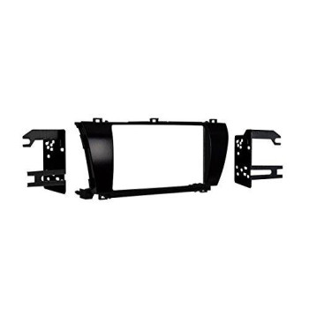 Metra Electronics 95-8245CHG High Gloss Double DIN Dash Kit for Toyota Corolla 2014- (Charcoal)