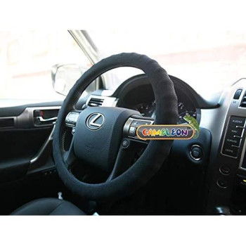 Silicone Black Steering Wheel Cover- Racing Power Grip-Ergonomic Handling (Black)