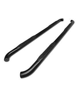 TAC Side Steps Fit 2007-2021 Toyota Tundra Double Cab Truck Pickup 3" Black Side Bars Nerf Bars Step Rails Running Boards Truck Pickup Rock Panel Off Road Exterior Accessories (2 PCS Running Boards)