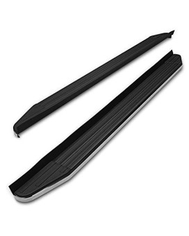 TAC Running Boards Fit 2011-2019 Ford Explorer SUV Aluminum Black Side Steps Nerf Bars Step Rails Truck Pickup Rock Panel Off Road Exterior Accessories (2 Pieces Running Boards)