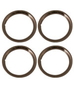 Set of 4 NEW Chrome Plated Steel 16 Inch Beauty Trim Rings with Metal Clip Retention System - Part #: 1516C