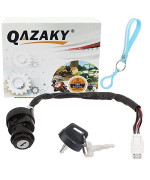 QAZAKY Ignition Key Switch for Yamaha Wolverine Grizzly Kodiak YFZ450 YFM400 YFM450 YFM45F YFM45 YFZ YFM 400 450 2003-2014