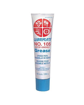 Lubriplate, No. 105 (Mtr/asm), L0034-094, White Motor Assembly Grease, CTN 36 10 Oz Tubes
