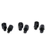 MMG 8mm RH/RH Thread Mirror Adapter Conversion Kit - 8mm to 10mm - RH/RH to RH/LH Black