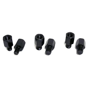 MMG 8mm RH/RH Thread Mirror Adapter Conversion Kit - 8mm to 10mm - RH/RH to RH/LH Black