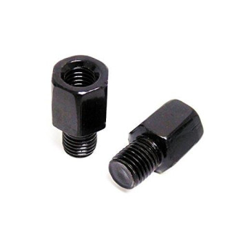 MMG 8mm RH/RH Thread Mirror Adapter Conversion Kit - 8mm to 10mm - RH/RH to RH/LH Black