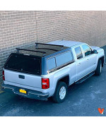 Vantech Universal Pickup Topper M1000 Ladder Rack w/ 60" Bar Steel Black