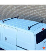 2 Bar Rack System for The Transit Connect 2010-13, NV200 or Chevy City Express Black