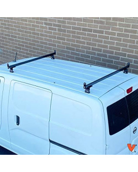 2 Bar Rack System for The Transit Connect 2010-13, NV200 or Chevy City Express Black