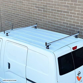 2 Bar Rack System for The Transit Connect 2010-13, NV200 or Chevy City Express Silver