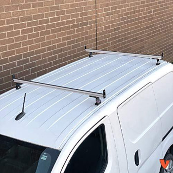 2 Bar Rack System for The Transit Connect 2010-13, NV200 or Chevy City Express Silver