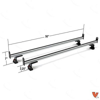 2 Bar Rack System for The Transit Connect 2014-On Silver