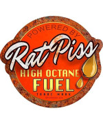 ProSticker 756 (One) 4 X 4.5 Rat Rod Series Rat Piss High Octane Fuel Decal Sticker