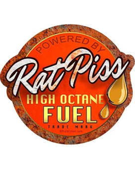 ProSticker 756 (One) 4 X 4.5 Rat Rod Series Rat Piss High Octane Fuel Decal Sticker