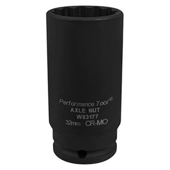 Performance Tool W83177 32mm 12-Point Axle Nut Socket