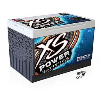 XS Power D3400R 12V Battery (BCI Group 34R AGM Max Amps 3,300A, CA: 1000 Ah: 65, 2500W/4000W)