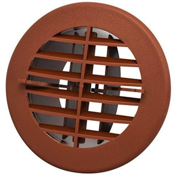 Valterra A10-3352VP Rotating/Dampered Heating and A/C Register - 4" ID x 5-3/8" OD, Brown