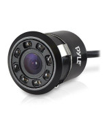 Pyle PLCM12 Rearview Backup Parking Assist Camera (Waterproof Night Vision Cam, Distance Scale Line Display, Flush Mount)