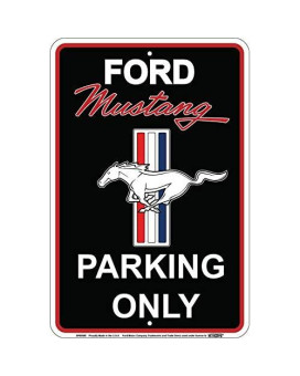 Ford Mustang Parking Only Sign Black