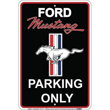 Ford Mustang Parking Only Sign Black