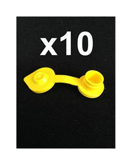 10 YELLOW Fuel Gas Can Jug Vents/Cap Replacement Wedco Rotopax Gott Septer Anchor Blitz