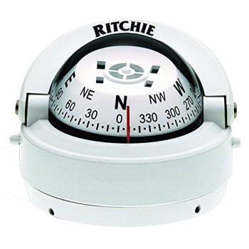 Ritchie S-53W Explorer Compass - Surface Mount - White