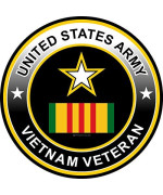 Prosticker 1069 (One) 4" Military Series United States Army Vietnam Veteran Decal Sticker