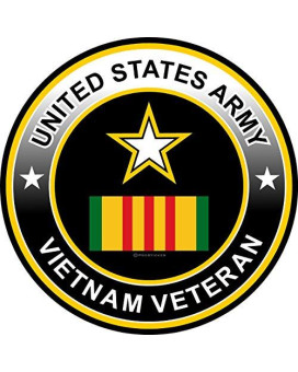 Prosticker 1069 (One) 4" Military Series United States Army Vietnam Veteran Decal Sticker