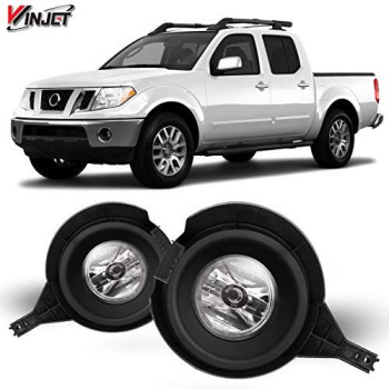 Winjet Compatible with [2005-2016 Nissan Frontier] Driving Fog Lights + Switch + Wiring Kit, Clear Lens (WJ30-0406-09)