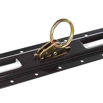 Ten Steel E-Track O-Ring Tie-Down Anchors for E-Track Tie-Down System - E-Track Accessories to Secure Cargo in Enclosed/Flatbed Trailers, Trucks