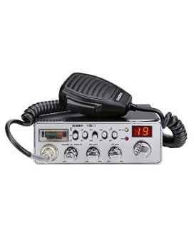 Uniden Pc68Ltx 40-Channel Cb Radio With Pa/Cb Switch, Rf Gain Control, Mic Gain Control, Analog S/Rf Meter, Instant Channel 9, Automatic Noise Limiter, And Hi-Cut Switch,Silver