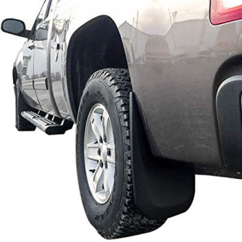 Red Hound Auto Heavy Duty Mud Flaps Compatible with GMC Sierra 1500 (2007-2013) & 2500 3500 (2007-2014) Splash Guards Front & Rear Molded Full 4pc Set (2007 Includes New Body Style Only)