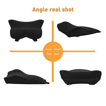 Dreamer Car Lumbar Support Pillow For Car- Memory Foam Car Seat Cushion Back Support- Relieve Driving Fatigue - Black