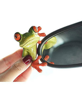 COGEEK 3D Peep Frog Funny Car Stickers Rearview Mirror Computer Ornaments (A)