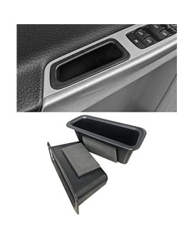 VESUL Front Row Door Side Storage Box Fit for Volvo S60 2009-2017 2018 V60 2009-2017 2018 Armrest Phone Container Door Organizer Handle Pocket ABS Tray Insert Glove Pallet